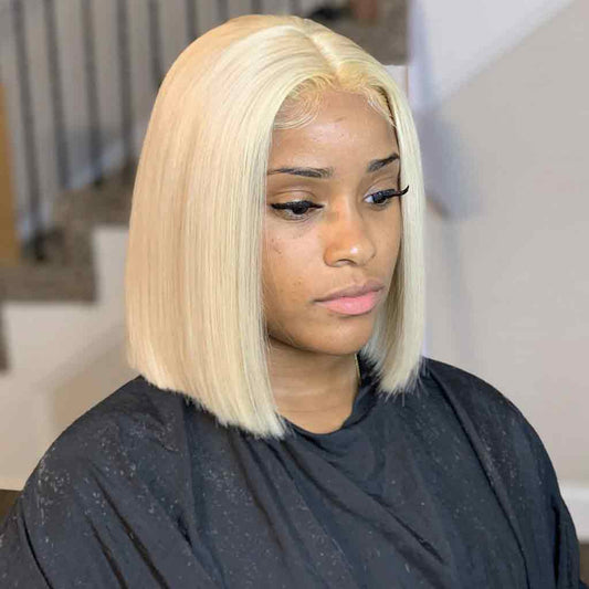 Bob Wig Virgin Straight Hair 180% Density