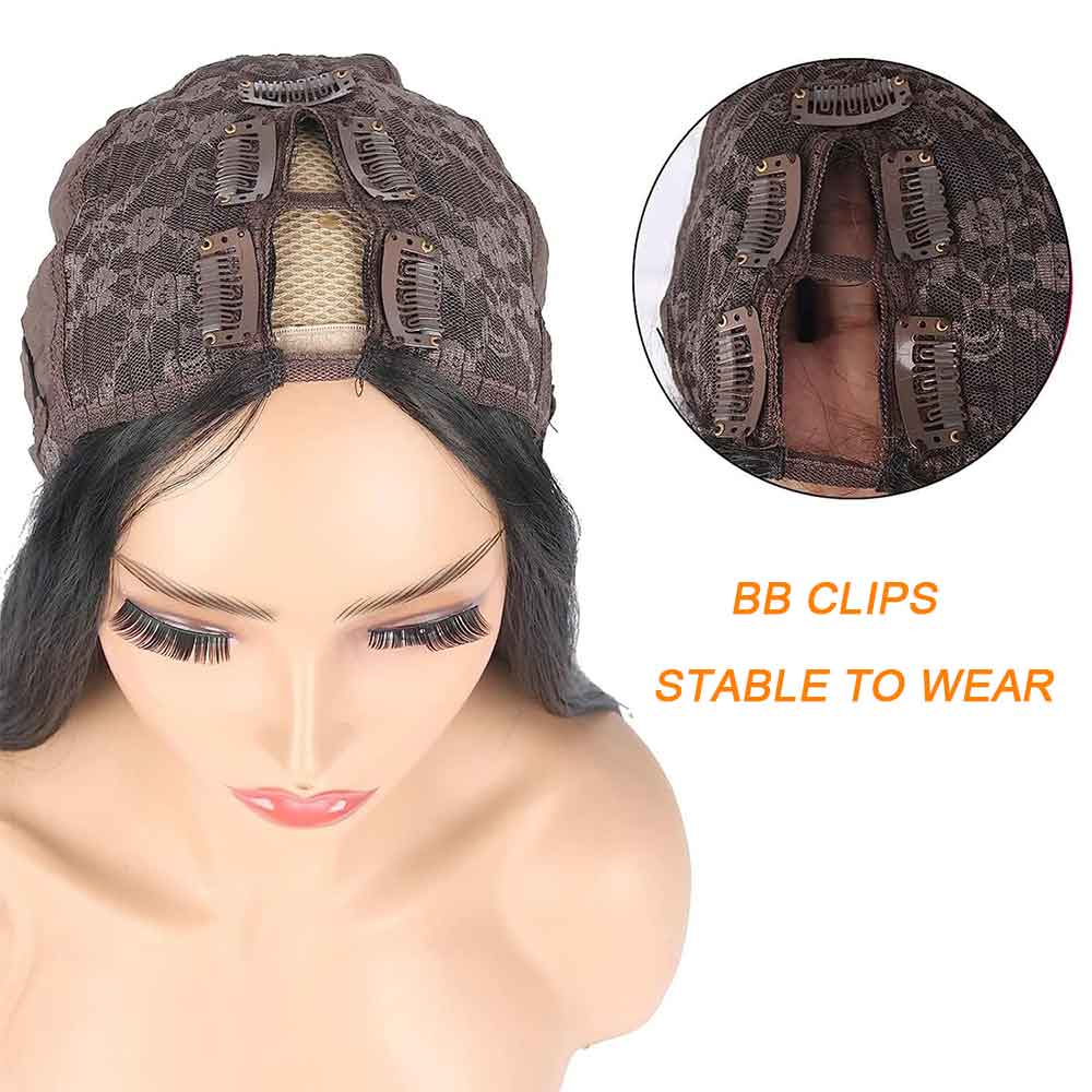 Headband Wig; Drawstring Half Wig; U-part Wig & V-part Wig Natural Color