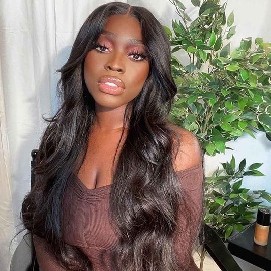 Full Lace Wig Natural Color Virgin Hair 180% Density Wig