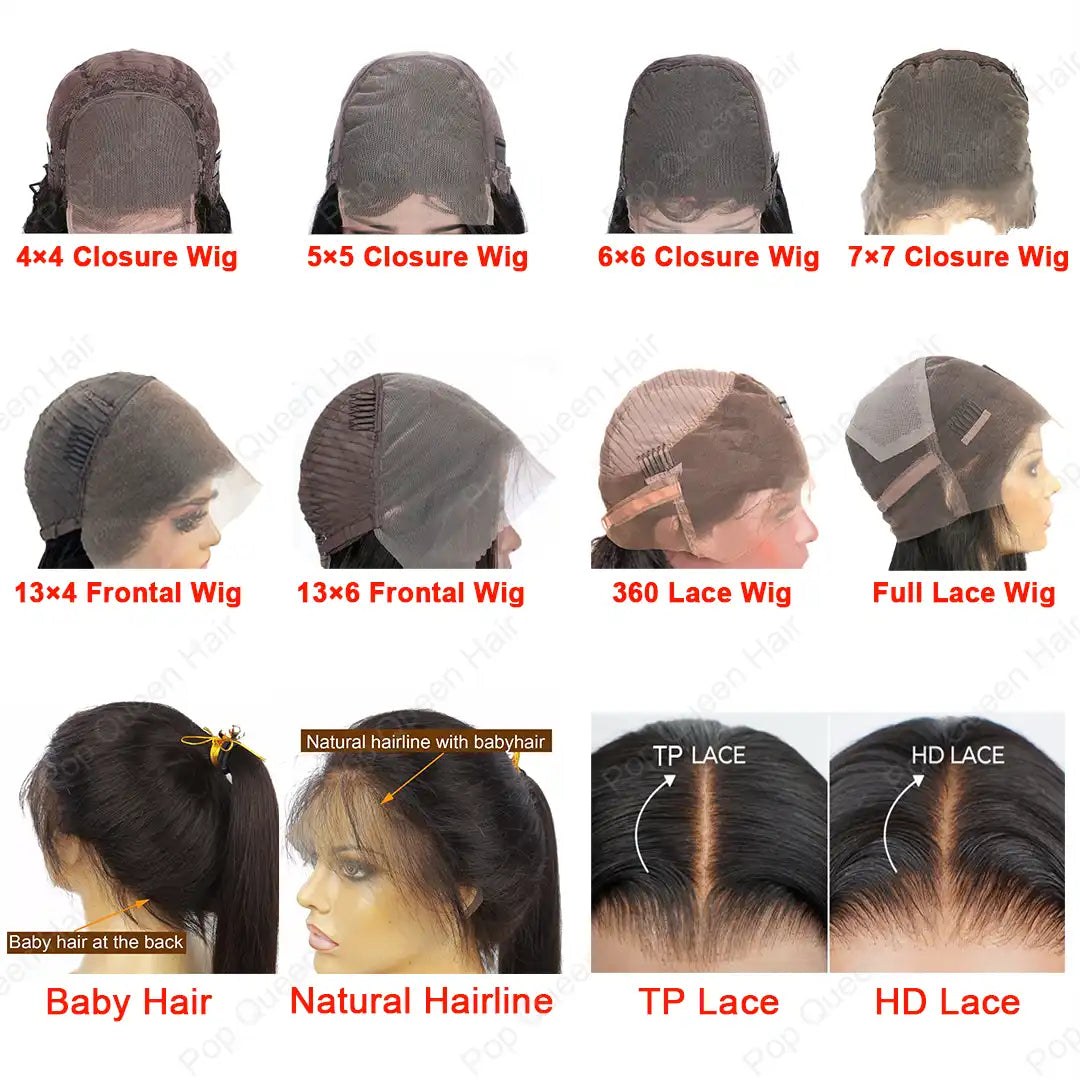 Custom Made Virgin Hair Lace Closure Or Frontal Wig