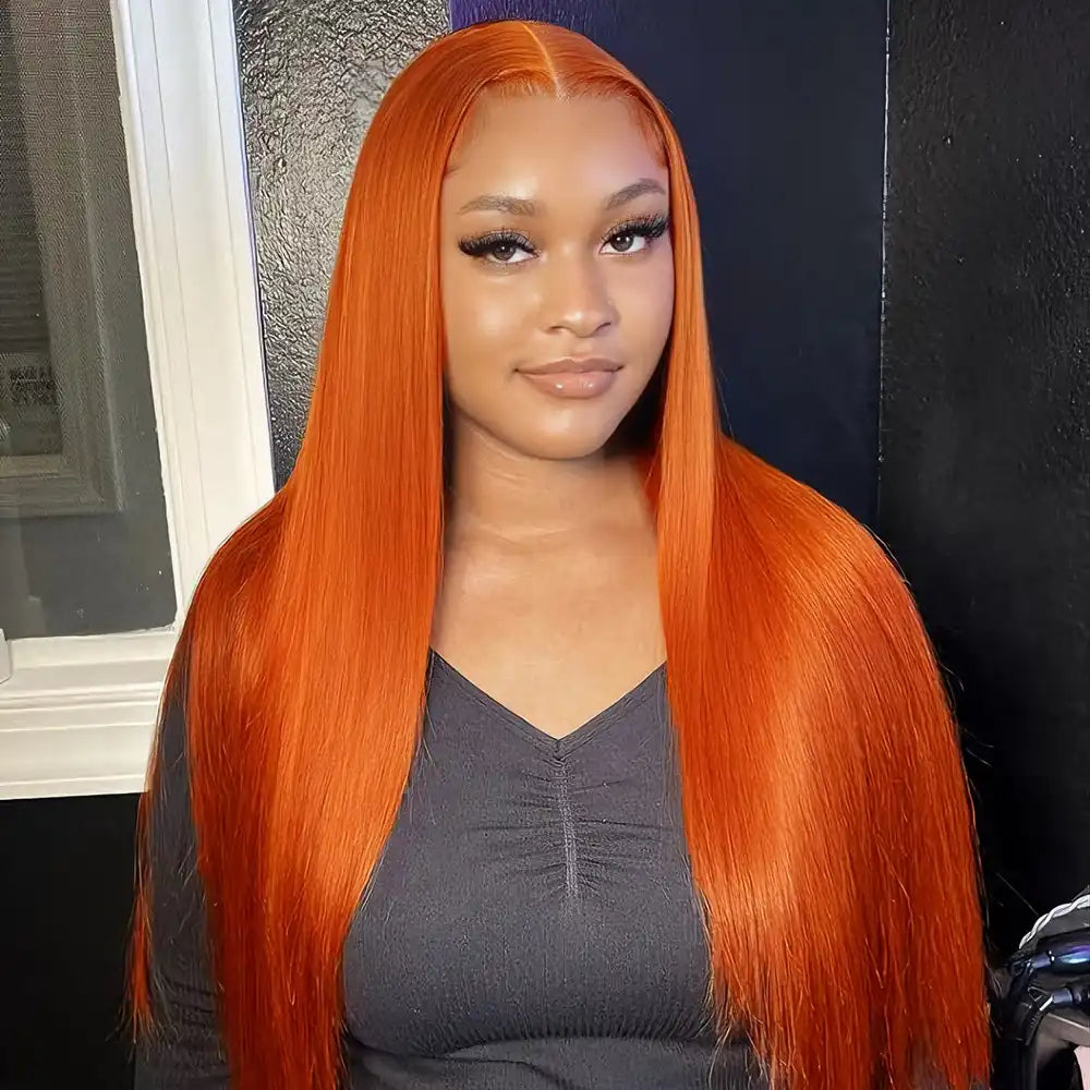 Transparent Lace Frontal Wig; 613# Blonde, 4#, 99j#, 350#, P4/27# Color