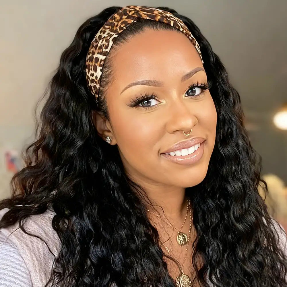 Headband Wig; Drawstring Half Wig; U-part Wig & V-part Wig Natural Col ...