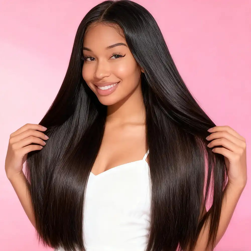 Custom Made Raw Hair Lace Closure Or Frontal Wig