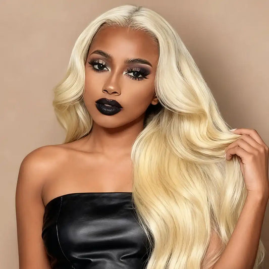 Full Lace Wig 613# Blonde 180% Density HD Lace