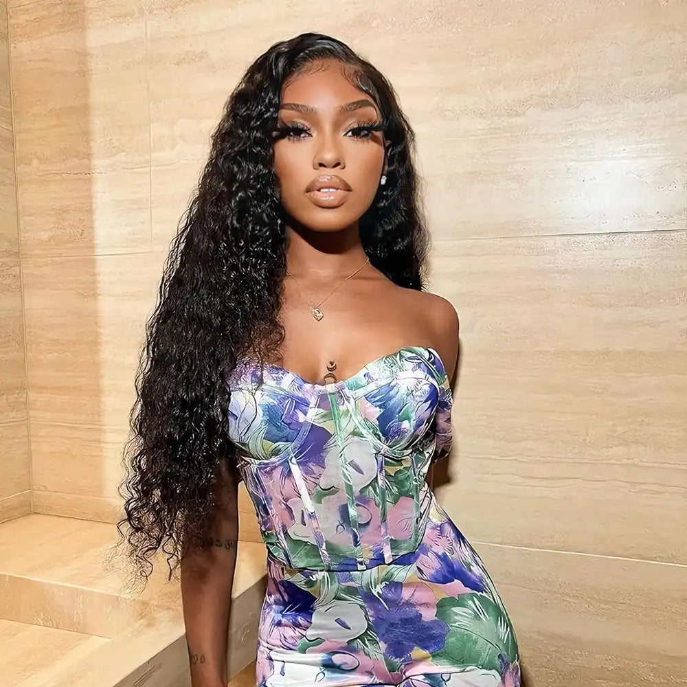 Lace Frontal Transparent Lace Virgin Hair Wig Natural Color