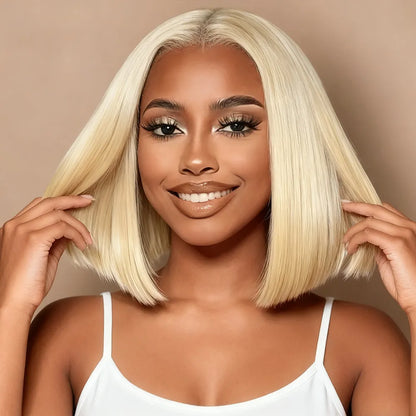 Bob Wig Virgin Straight Hair 180% Density Diy