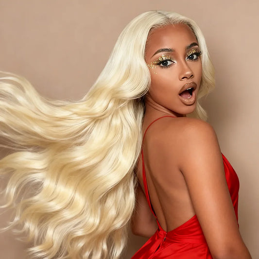 Custom Made 613# Blonde Lace Closure Or Frontal Wig