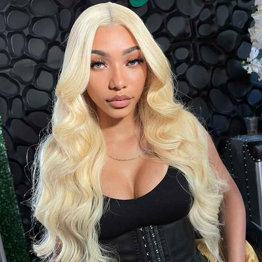 613# Blonde & P4/27# Color & 4# Color Transparent 13×4 Frontal Lace Wig 180% Density