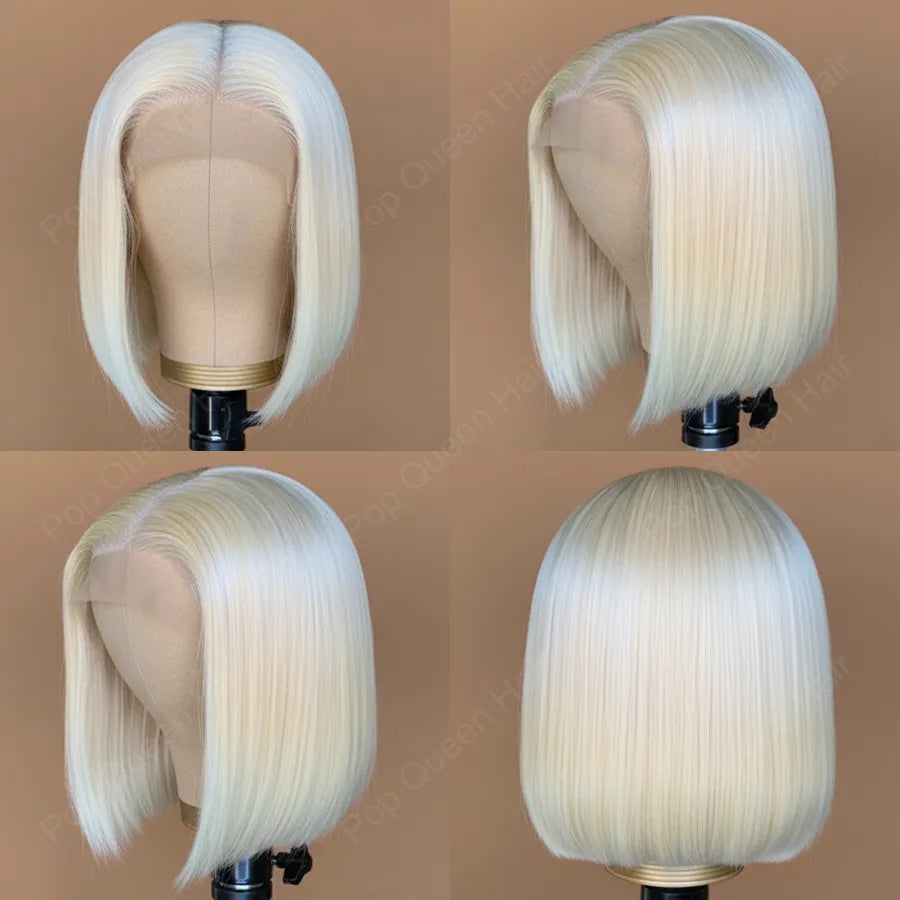 Bob Wig Virgin Hair 180% Density Natural Color