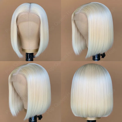 Bob Wig Virgin Hair 180% Density Natural Color