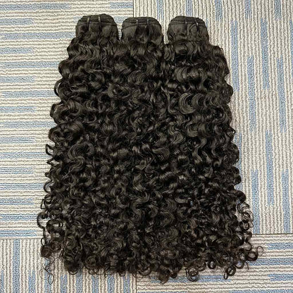 Burmese Curly Natural Color Virgin Hair Bundles