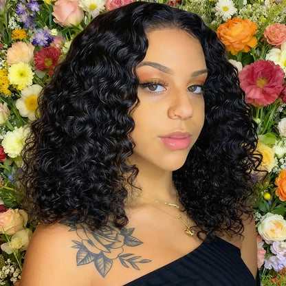 Bob Wig Virgin Straight Hair 180% Density Diy