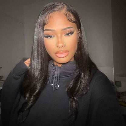 Custom Made Raw Hair HD Swiss Lace Closure Or Frontal Wig 180% Density