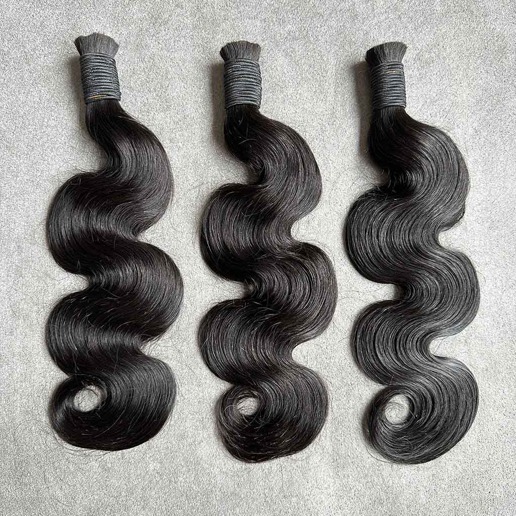 New Arrive Natural Color Virgin Hair Bulk, Straight, Body Wave and Deep Wave