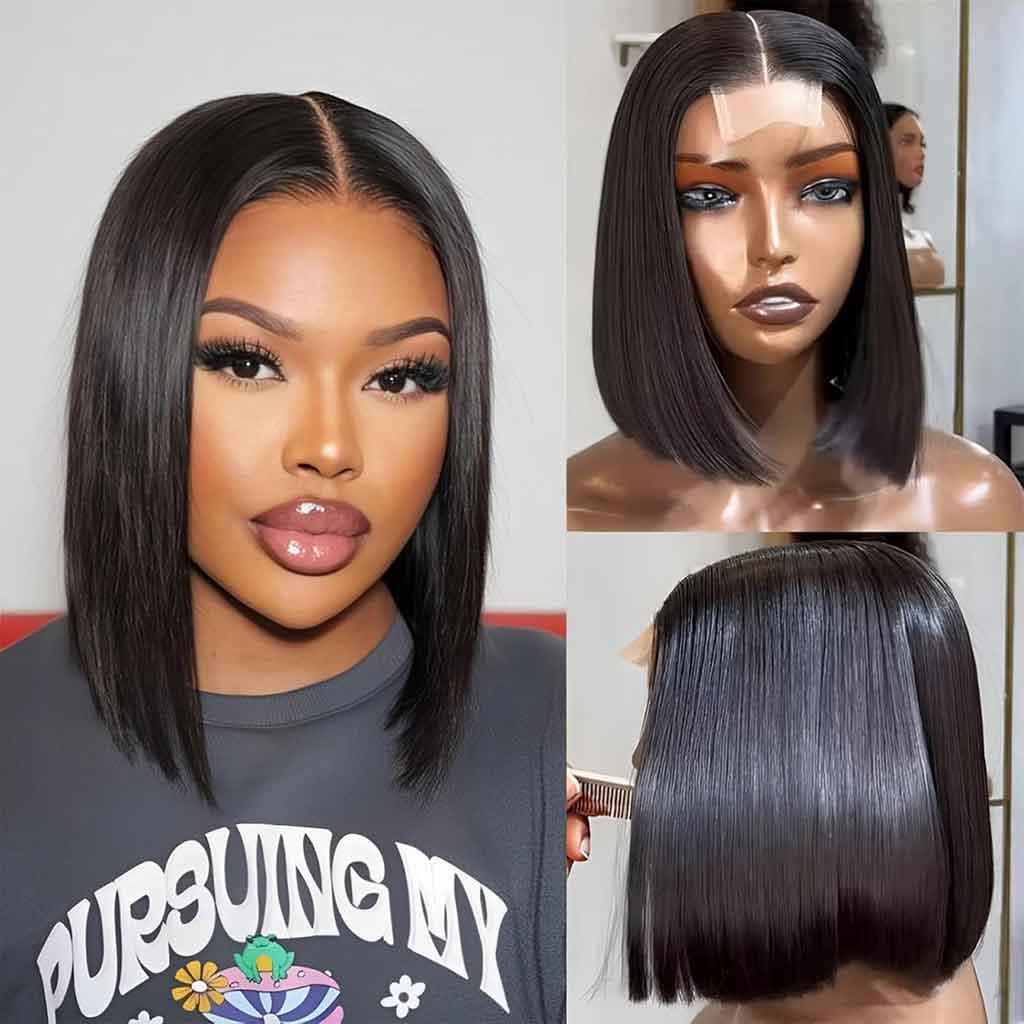 Super Double Drawn 2*6 Lace Bob Wig