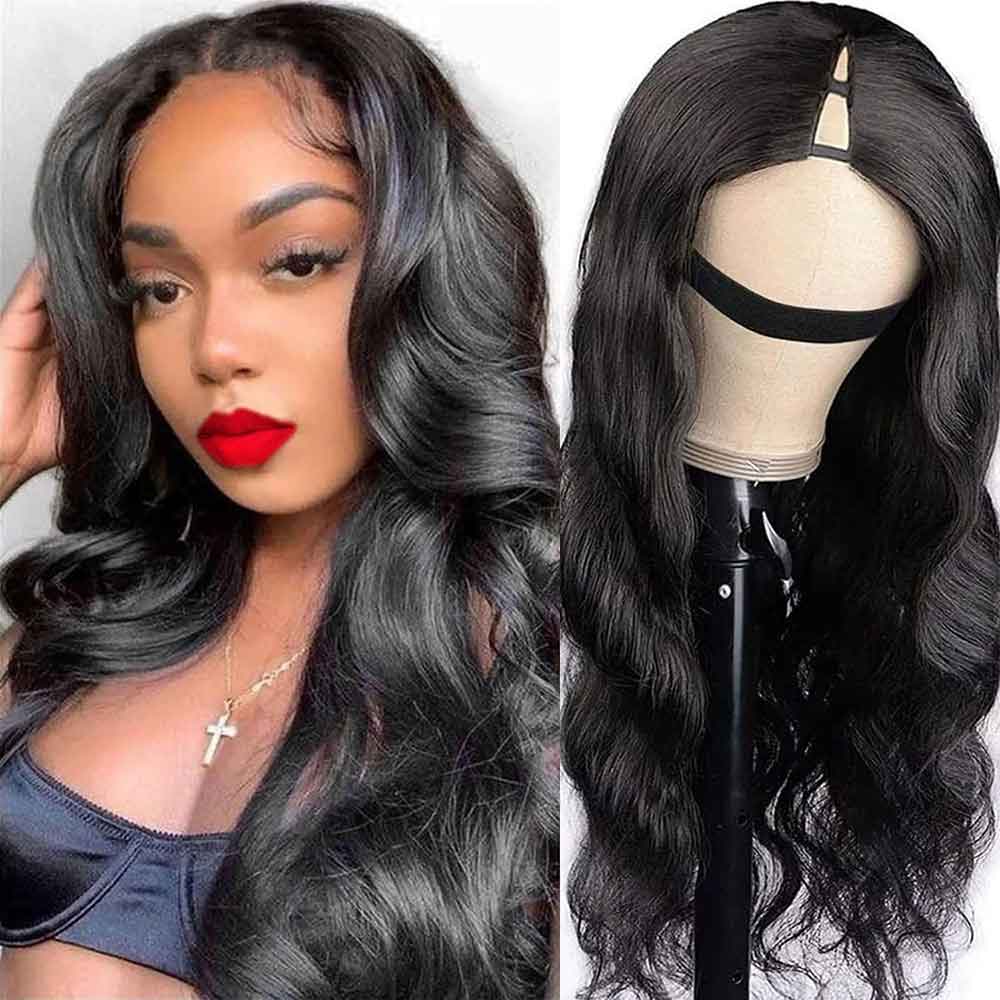 Headband Wig / U-part Wig & V-part Wig 1b# Natural Black Color