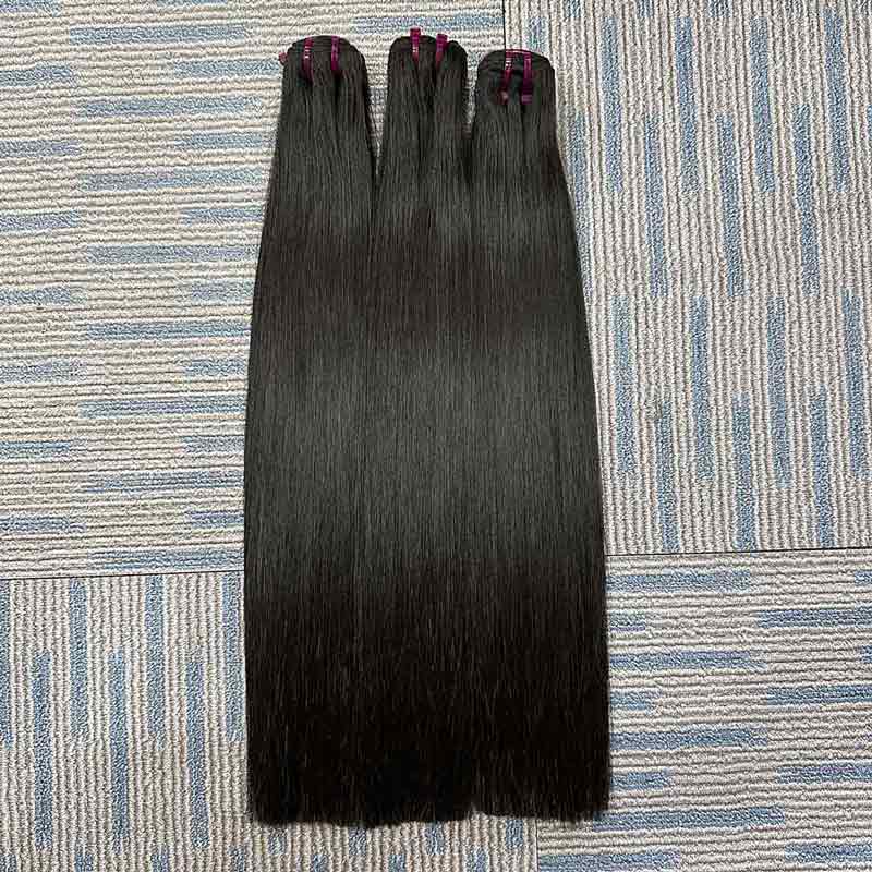 Vietnamese Hair Bundles Bone Straight Natural Color High Density Thick Hair