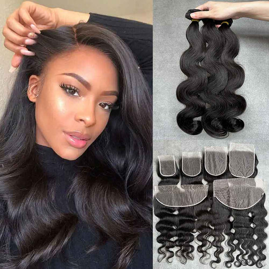 Raw Hair Bundles And Clsoure/Frontal Deal