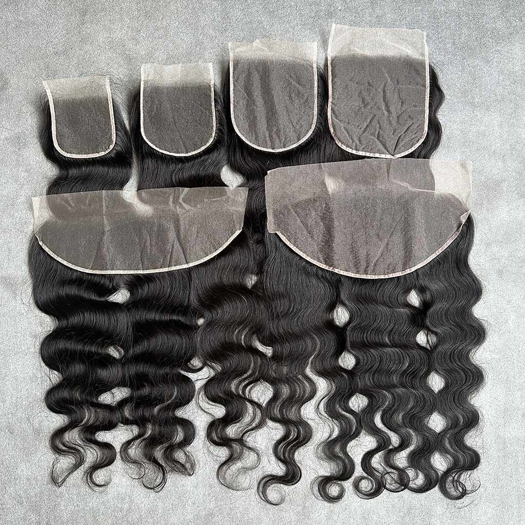 Virgin Hair Lace Closure And Frontal