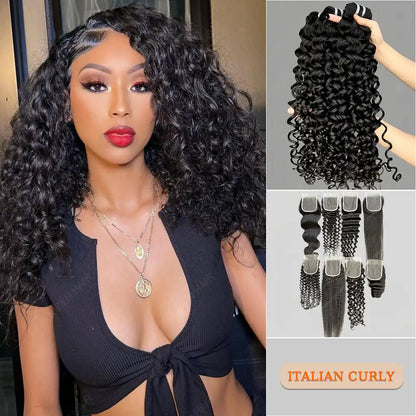 Virgin Hair Bundles & Lace Closure/Frontal