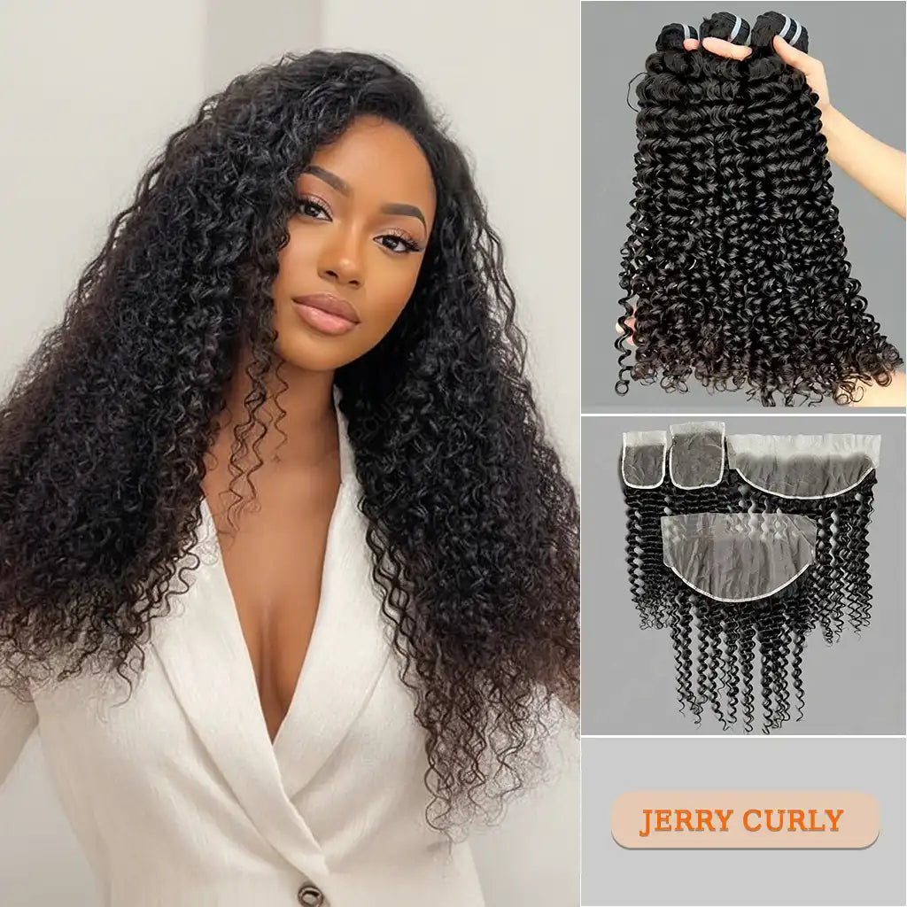 Virgin Hair Bundles & Lace Closure/Frontal