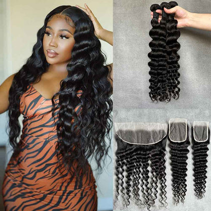 Virgin Hair Bundles And Clsoure/Frontal Deal