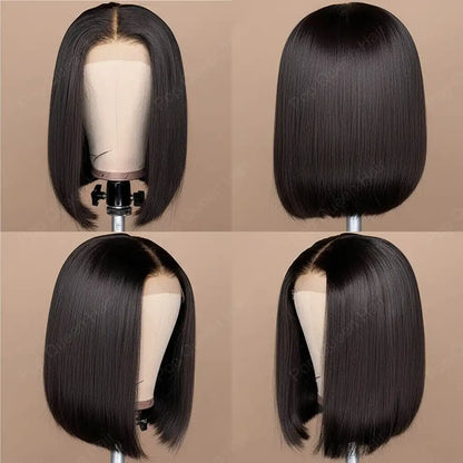 Bob Wig Virgin Hair 180% Density Natural Color