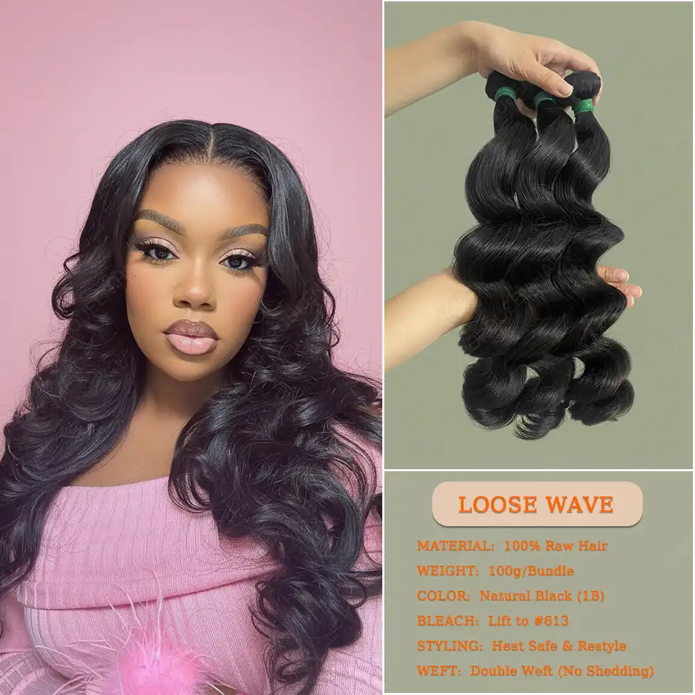Raw Hair Bundles & Lace Closure/Frontal