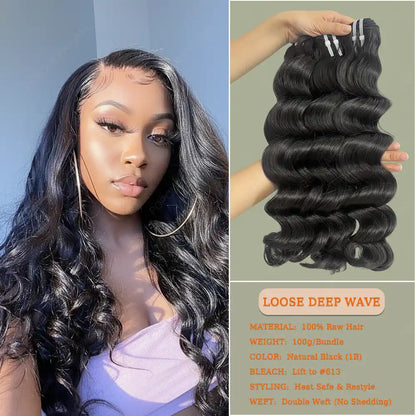 Raw Hair Bundles & Lace Closure/Frontal