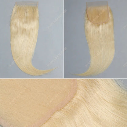 613# Blonde Virgin Hair Bundles & Closure/Frontal