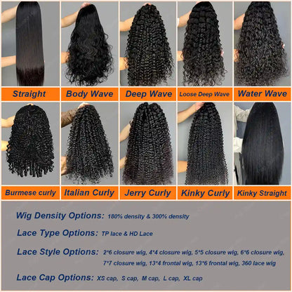 Custom Made Virgin Hair Lace Closure Or Frontal Wig