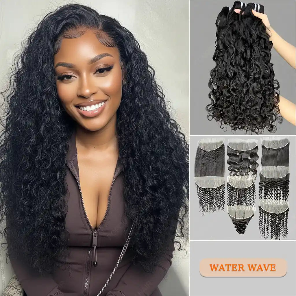 Virgin Hair Bundles & Lace Closure/Frontal